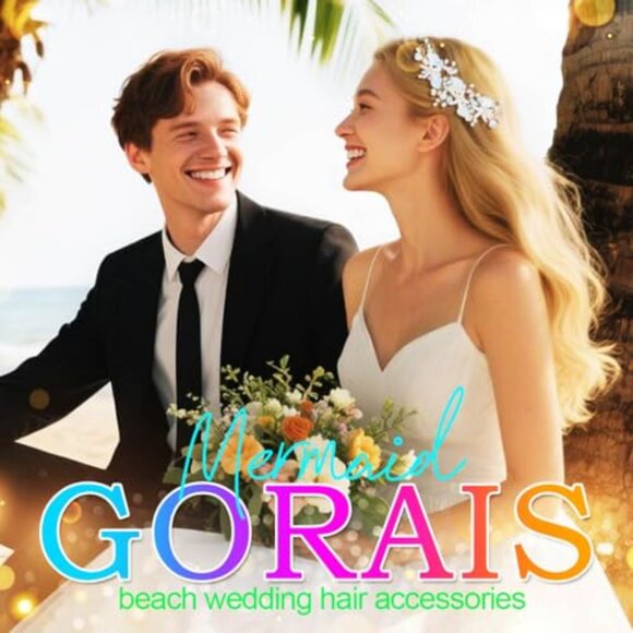 Starfish Bridal Hair Vine Rhinestone Wedding Accessory 16cm - Picture 6 of 7